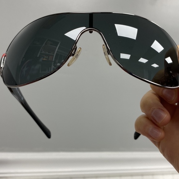 New Prada SPS 54H Aviator Sunglasses Black Gunmetal New! - Picture 13 of 14